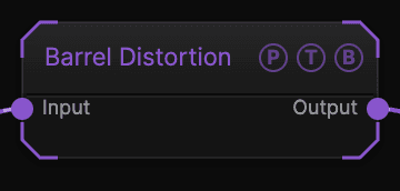 Barrel Distortion node