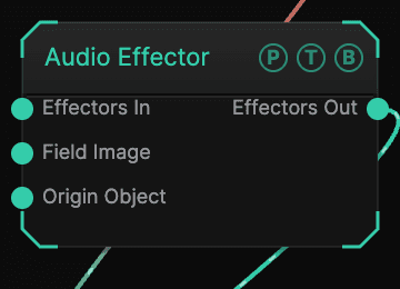 Audio Effector node