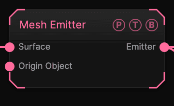 Mesh Emitter node