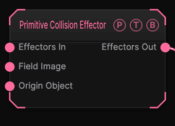 Primitive Collision Effector node