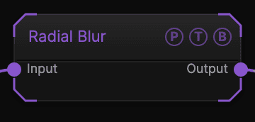 Radial Blur node