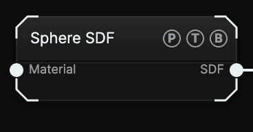 SDF Primitive node