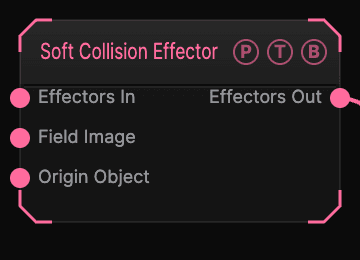 Soft Collision Effector node