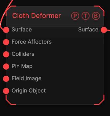 Cloth Deformer node