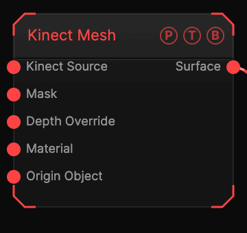 Kinect Mesh node
