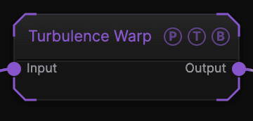 Turbulence Warp node