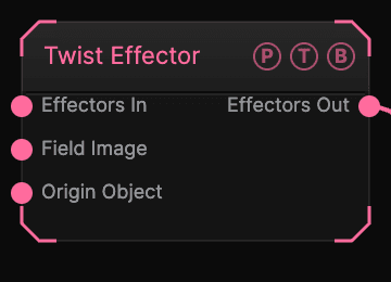 Twist Effector node