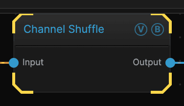 Channel Shuffle node