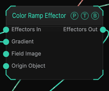 Color Ramp Effector node