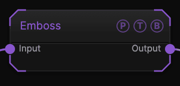 Emboss node