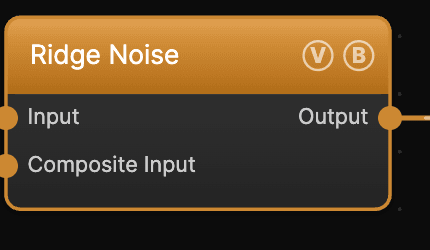 Ridge Noise node