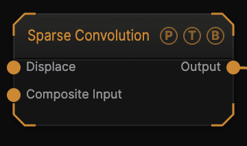 Sparse Convolution node