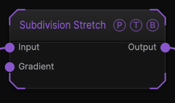 Subdivision Stretch node
