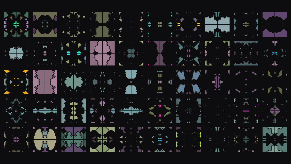 Super Tiles default output